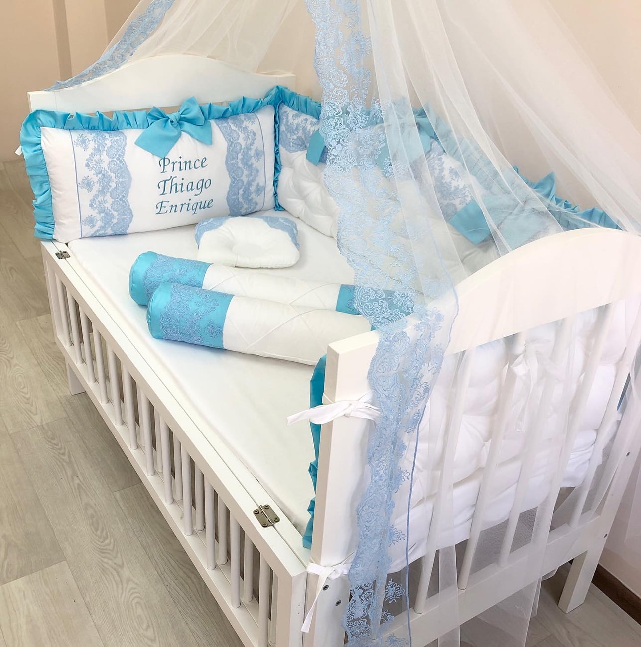 Crib set "Azure Royal Dream"