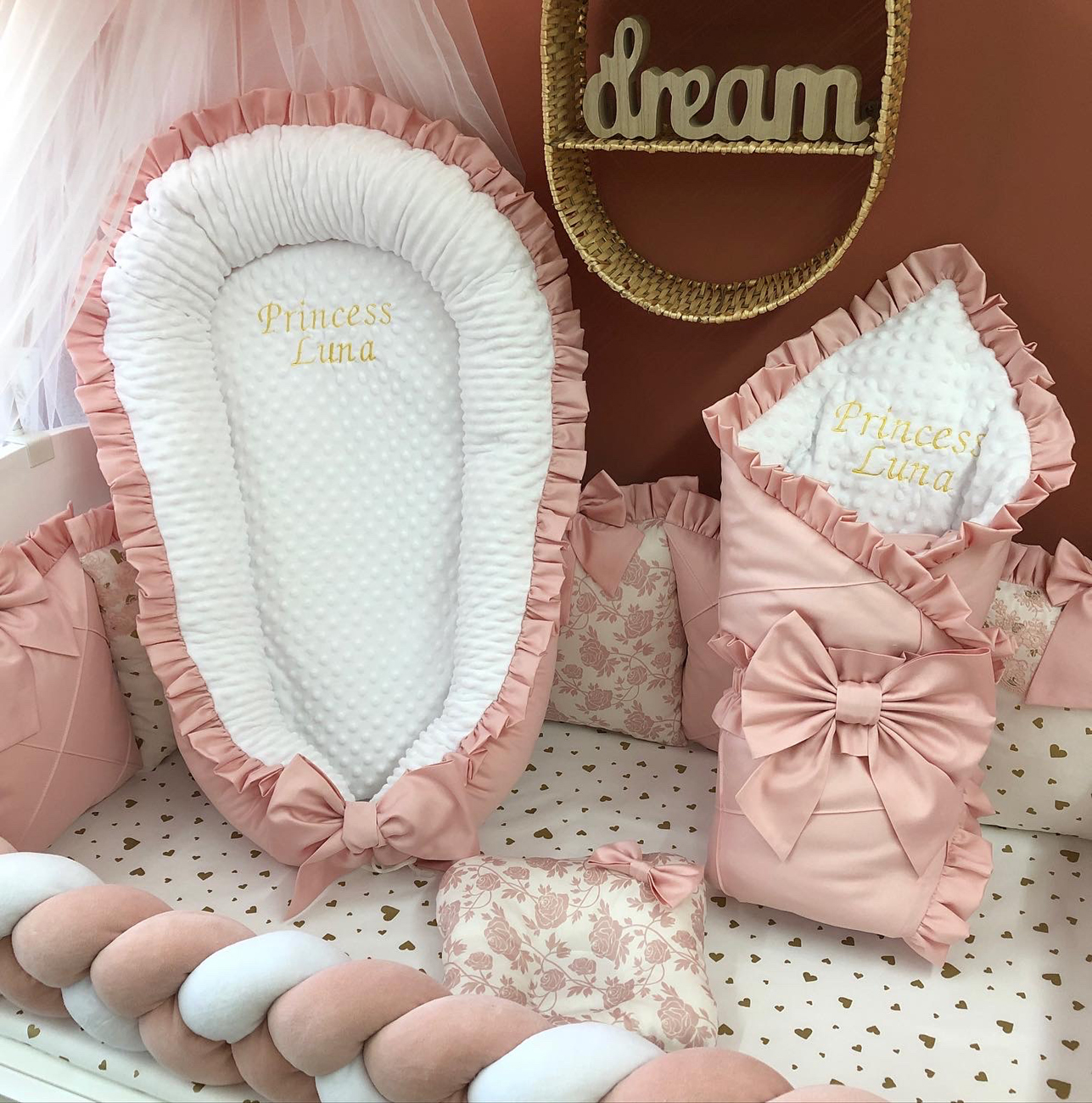Dusty Rose Luxury baby Blanket
