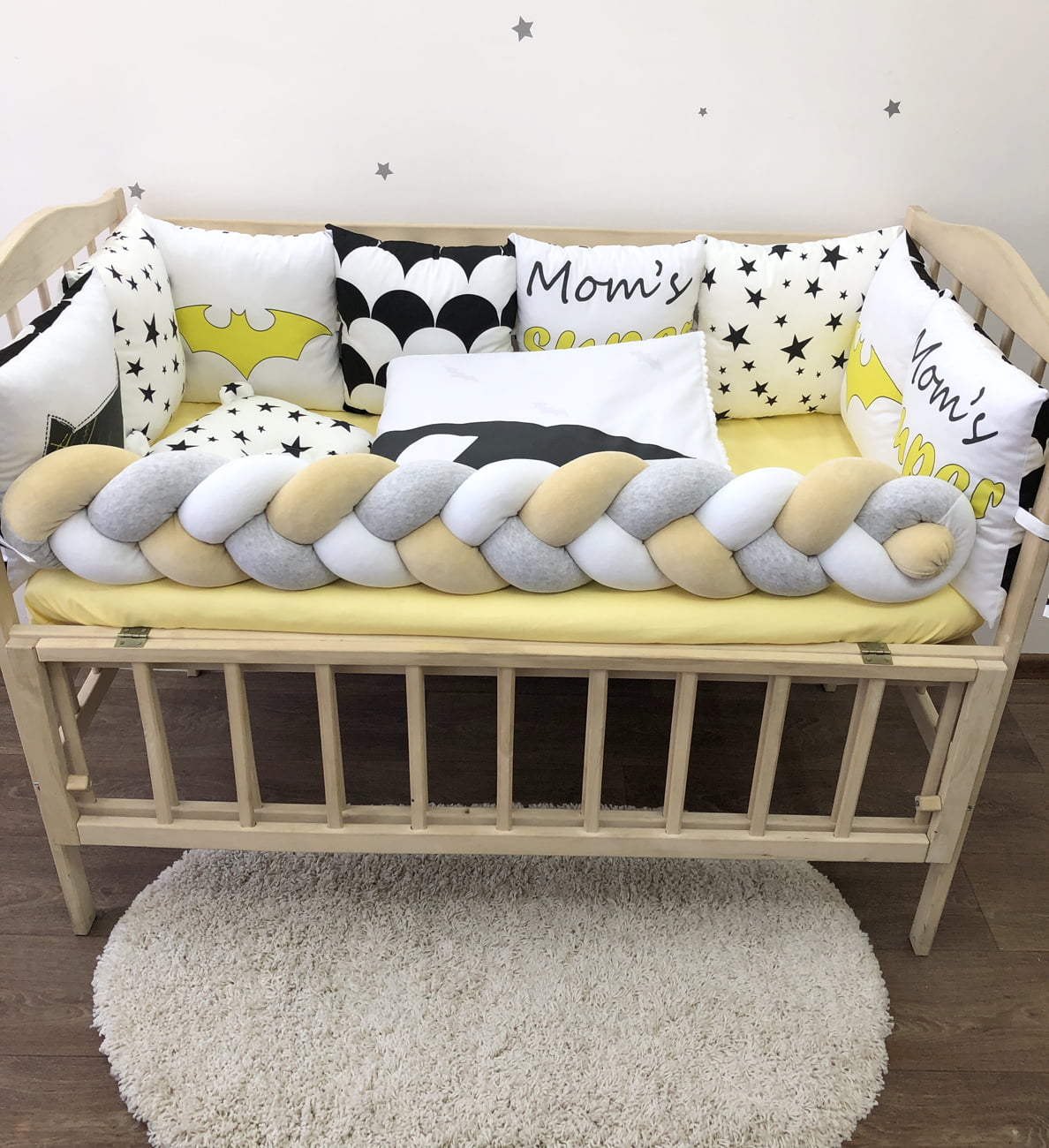 Crib set "Little Betmen"