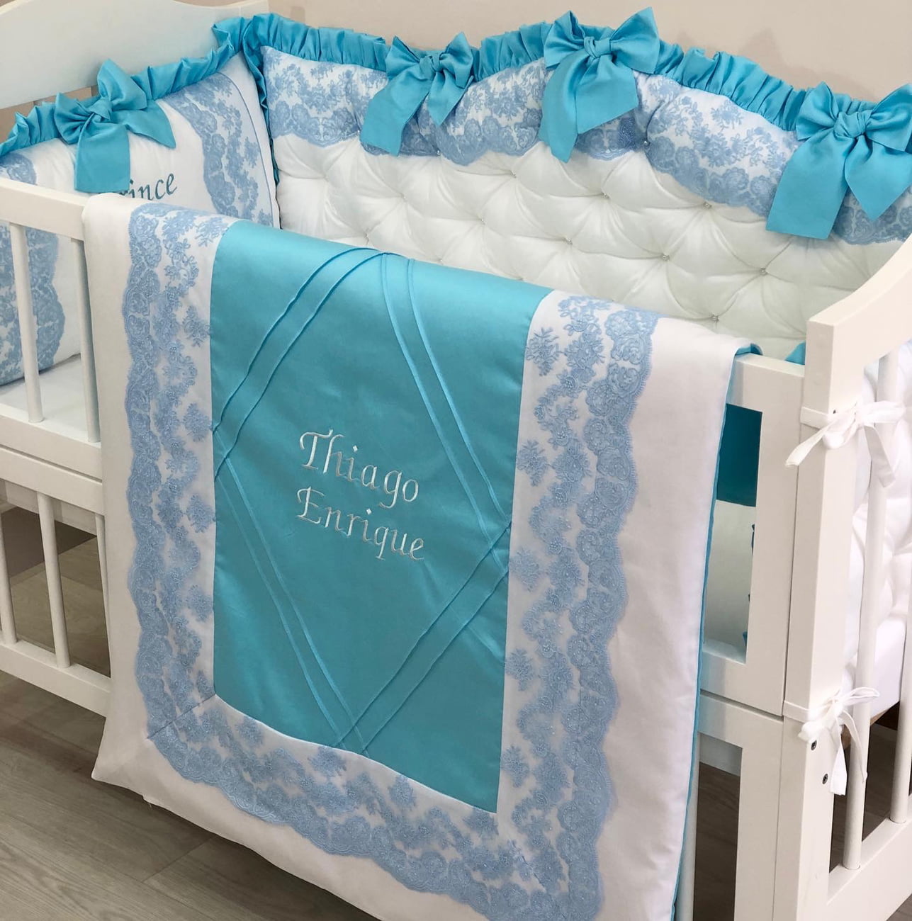 Crib set "Azure Royal Dream"