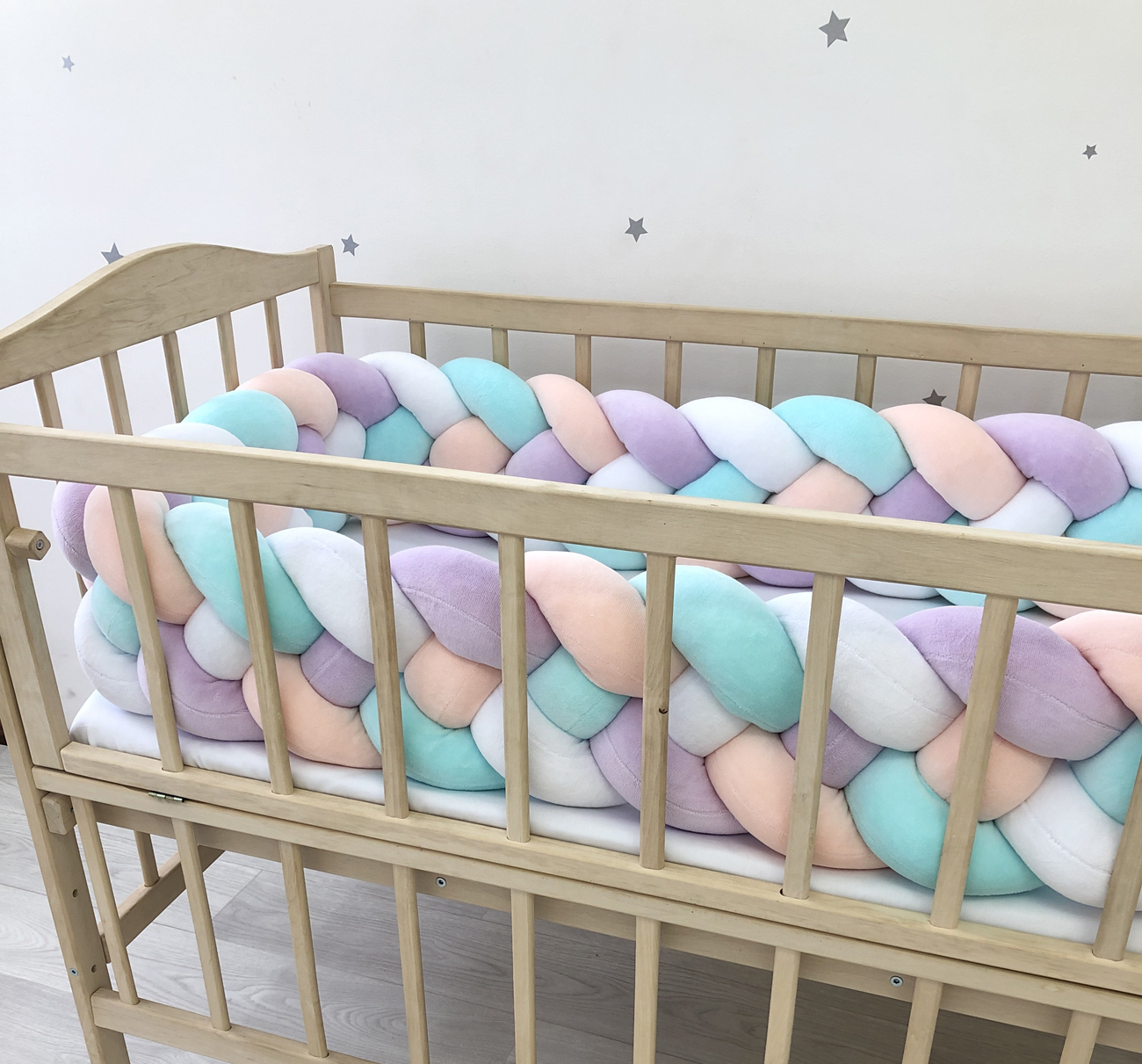 Multicolor 4-strand baby bumpers