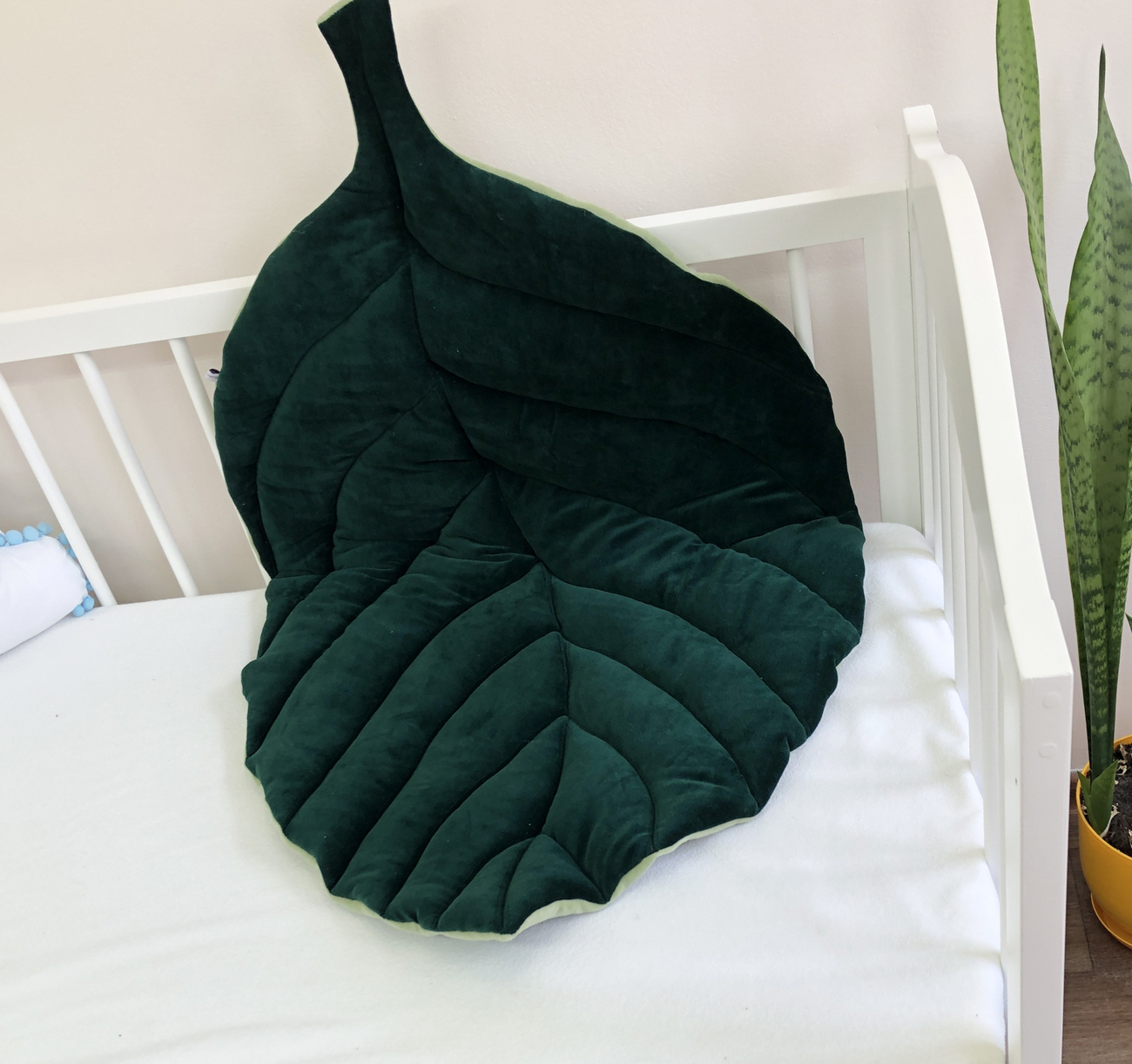 Kids floor mat Dark green color