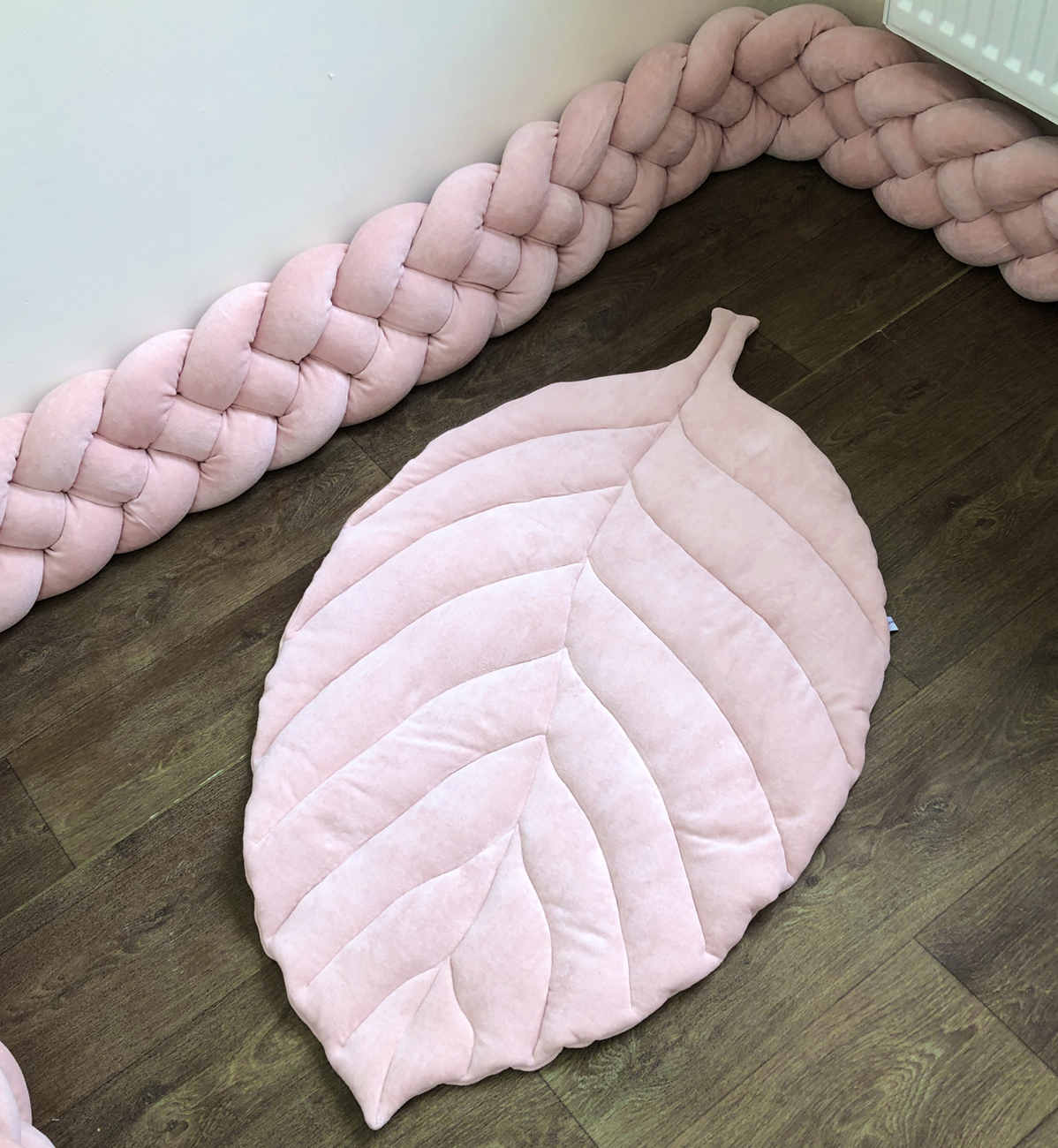 Dusty rose Leaf Play Mat