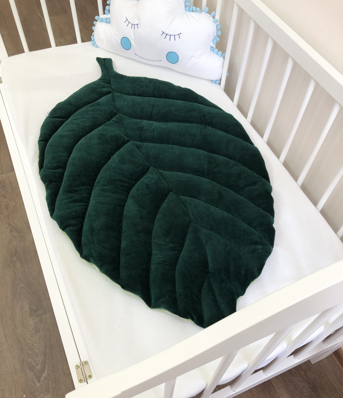 Kids floor mat Dark green color