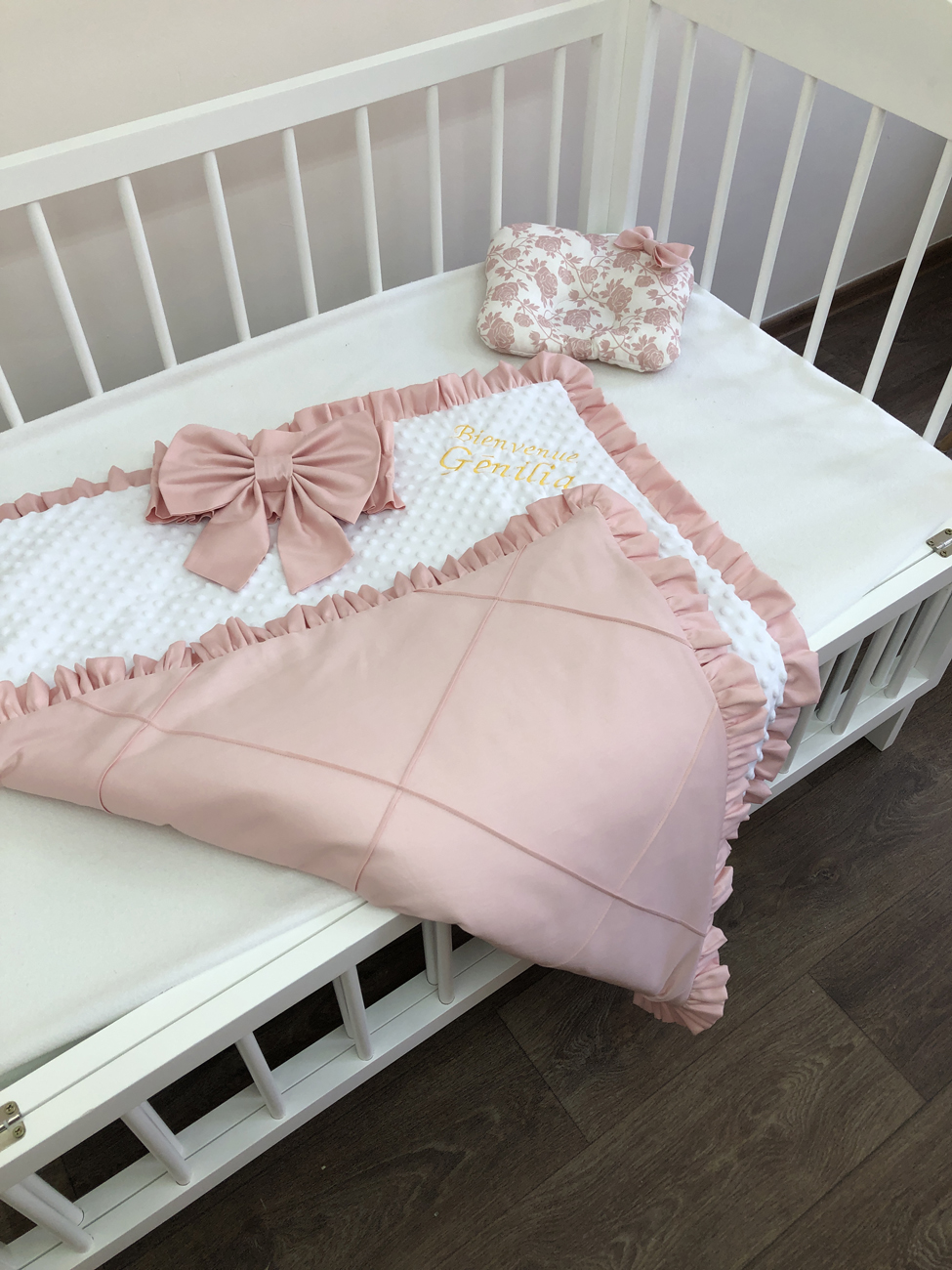 Dusty Rose Luxury baby Blanket