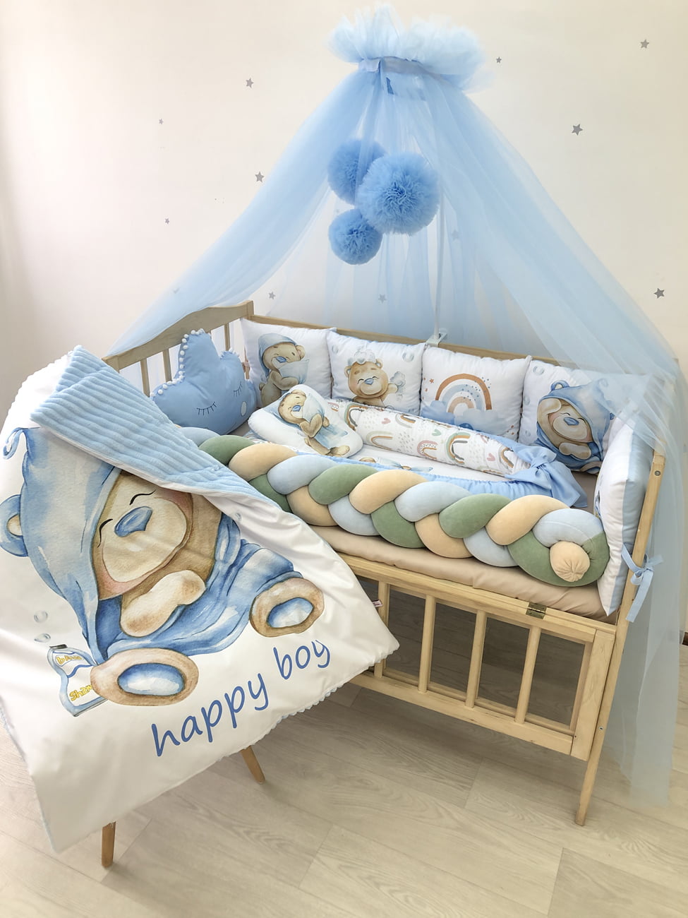 Crib set " Sweet bear "