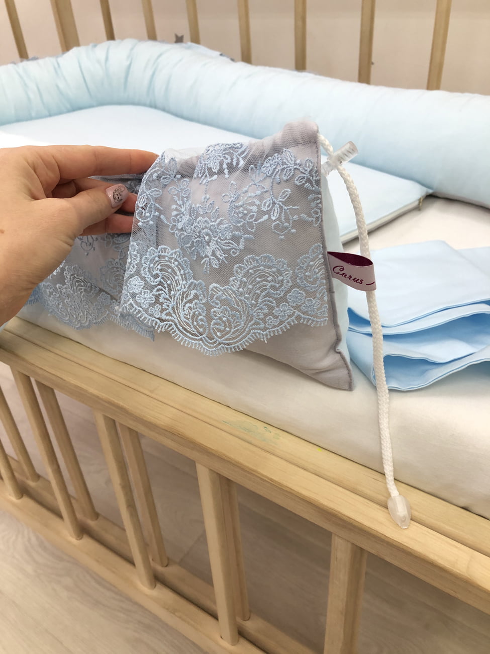 Baby Nest "Blue lace"