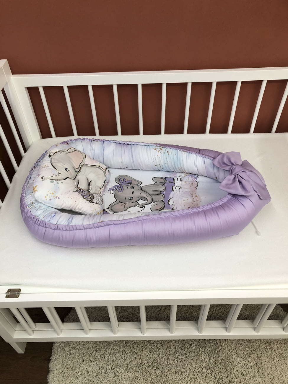 Baby Nest "Lilac Elephant"