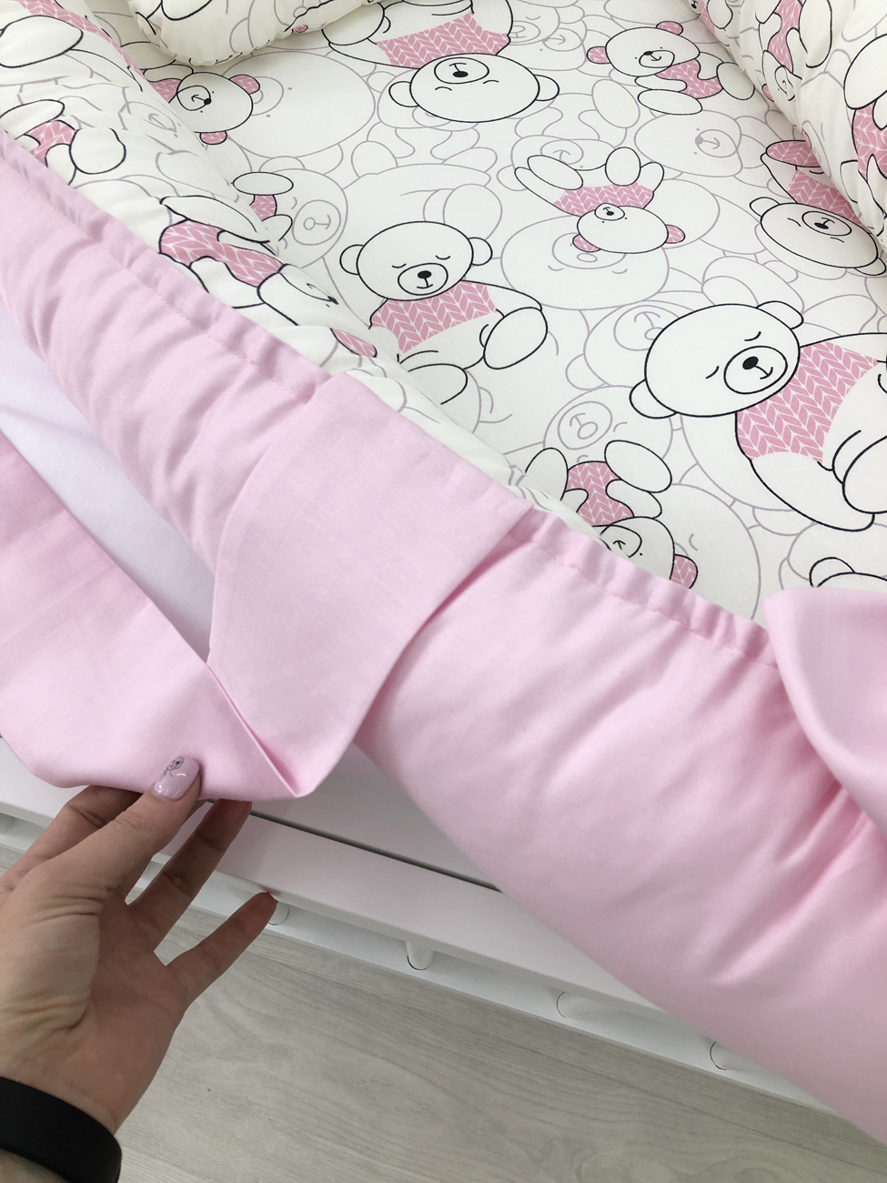 Baby nest "Pink Teddi"
