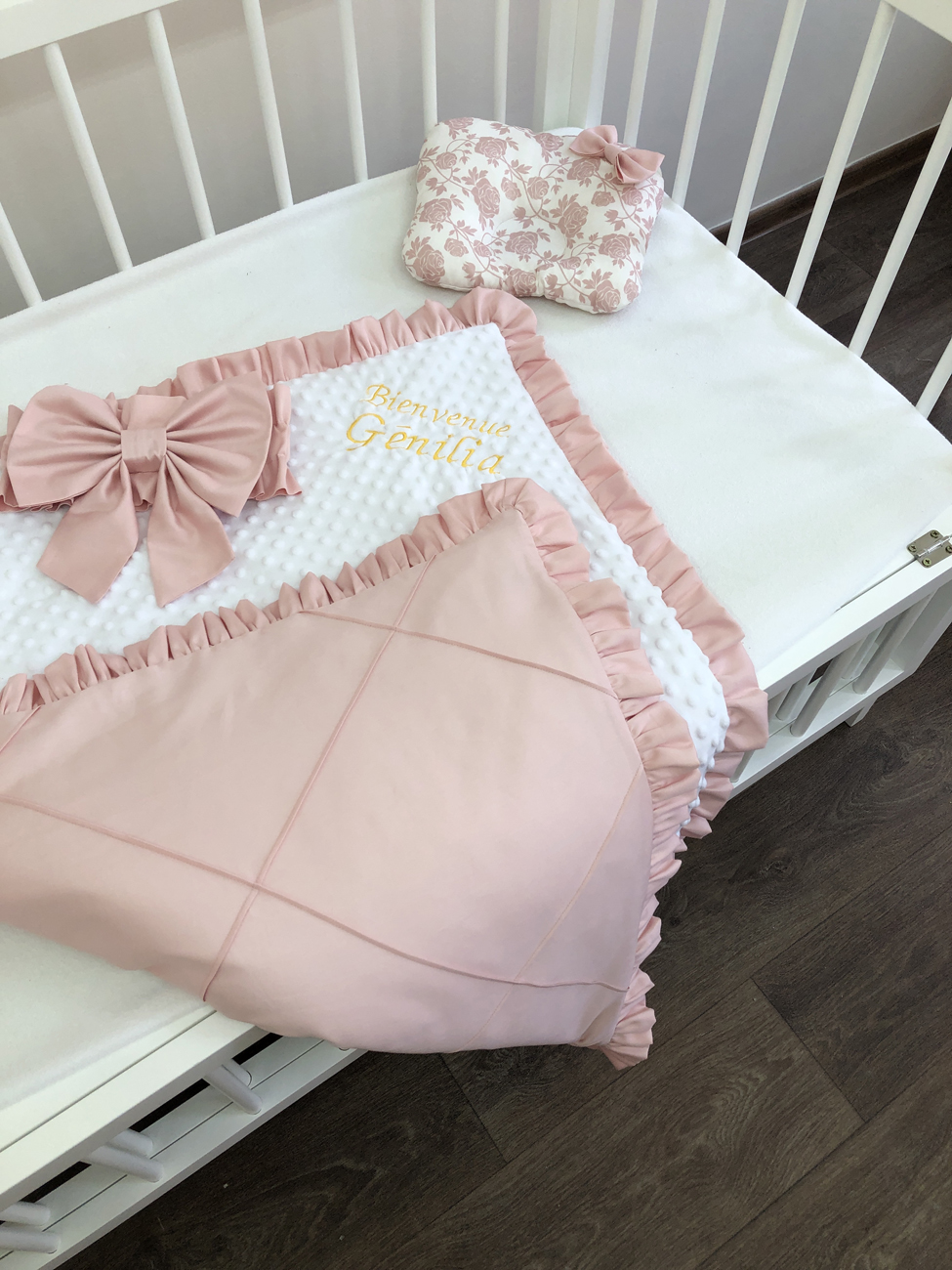 Dusty Rose Luxury baby Blanket