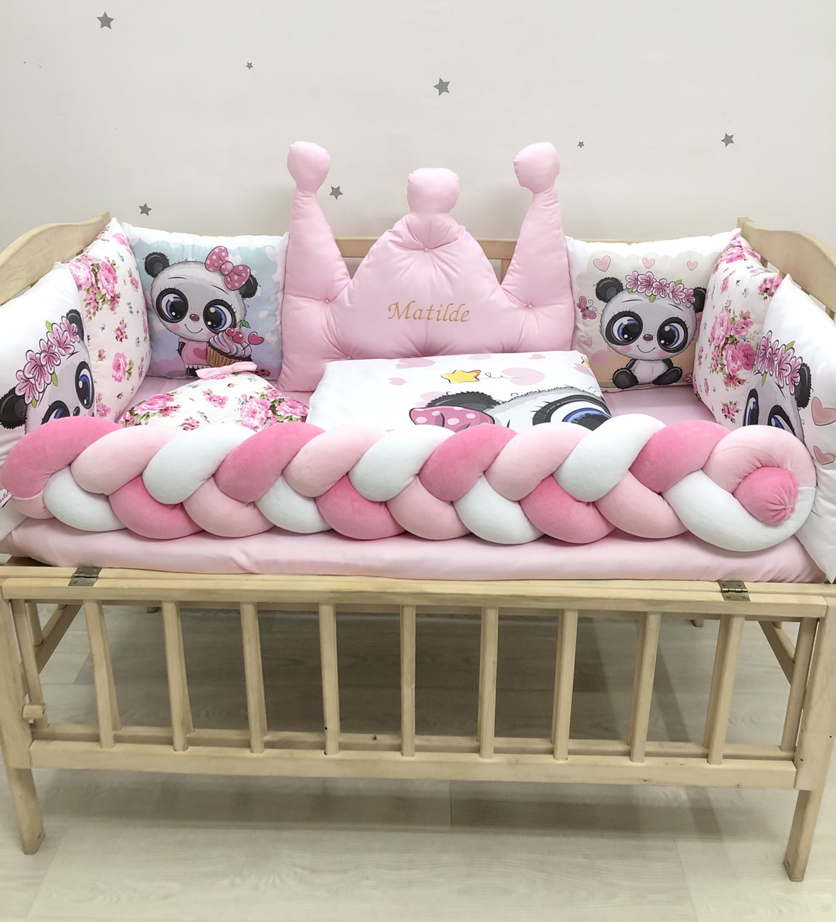 Crib set "Panda"
