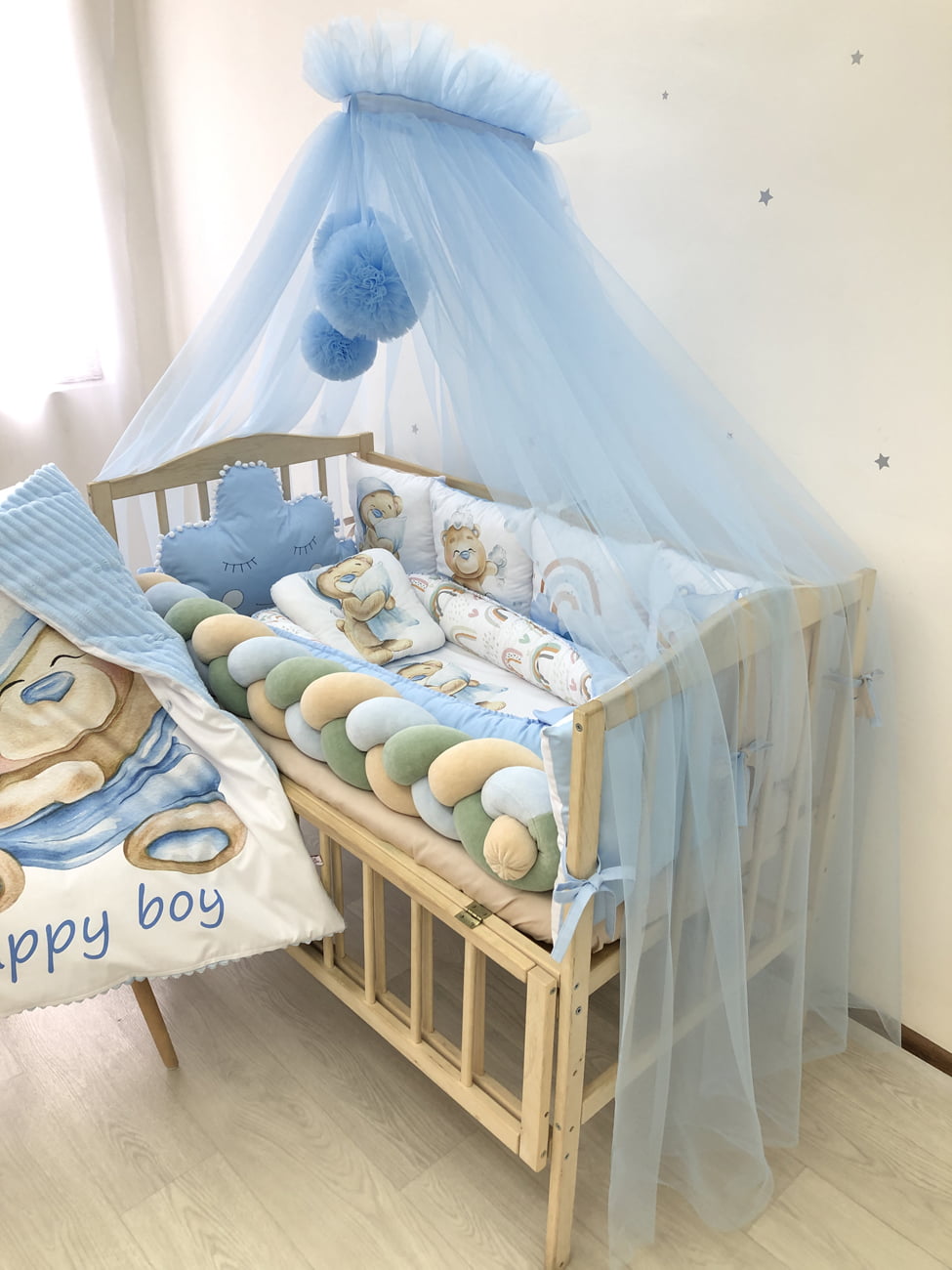Crib set " Sweet bear "