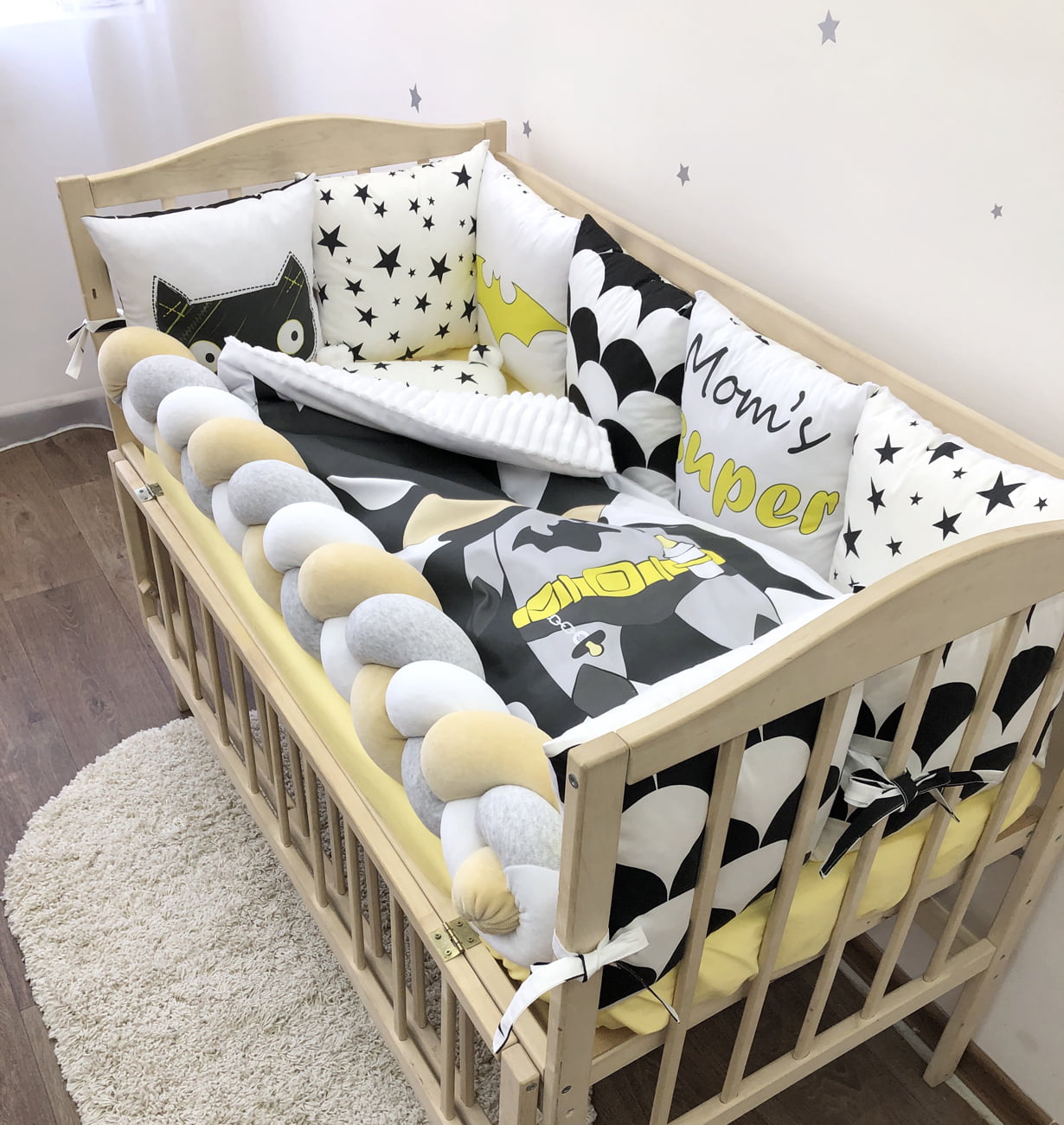 Crib set "Little Betmen"