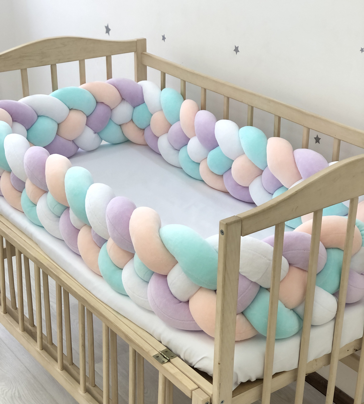 Multicolor 4-strand baby bumpers