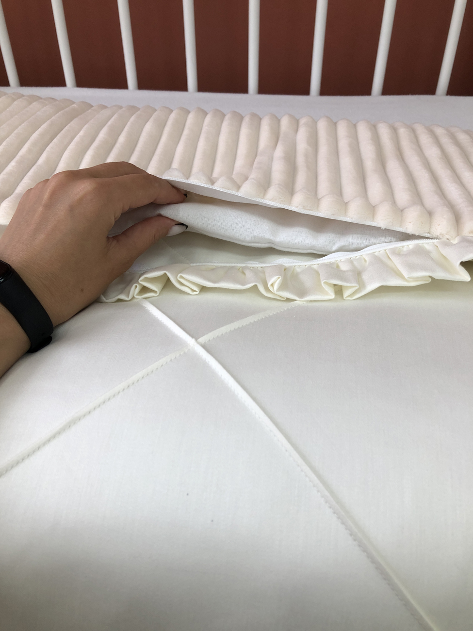 Luxury baby Blanket milk color