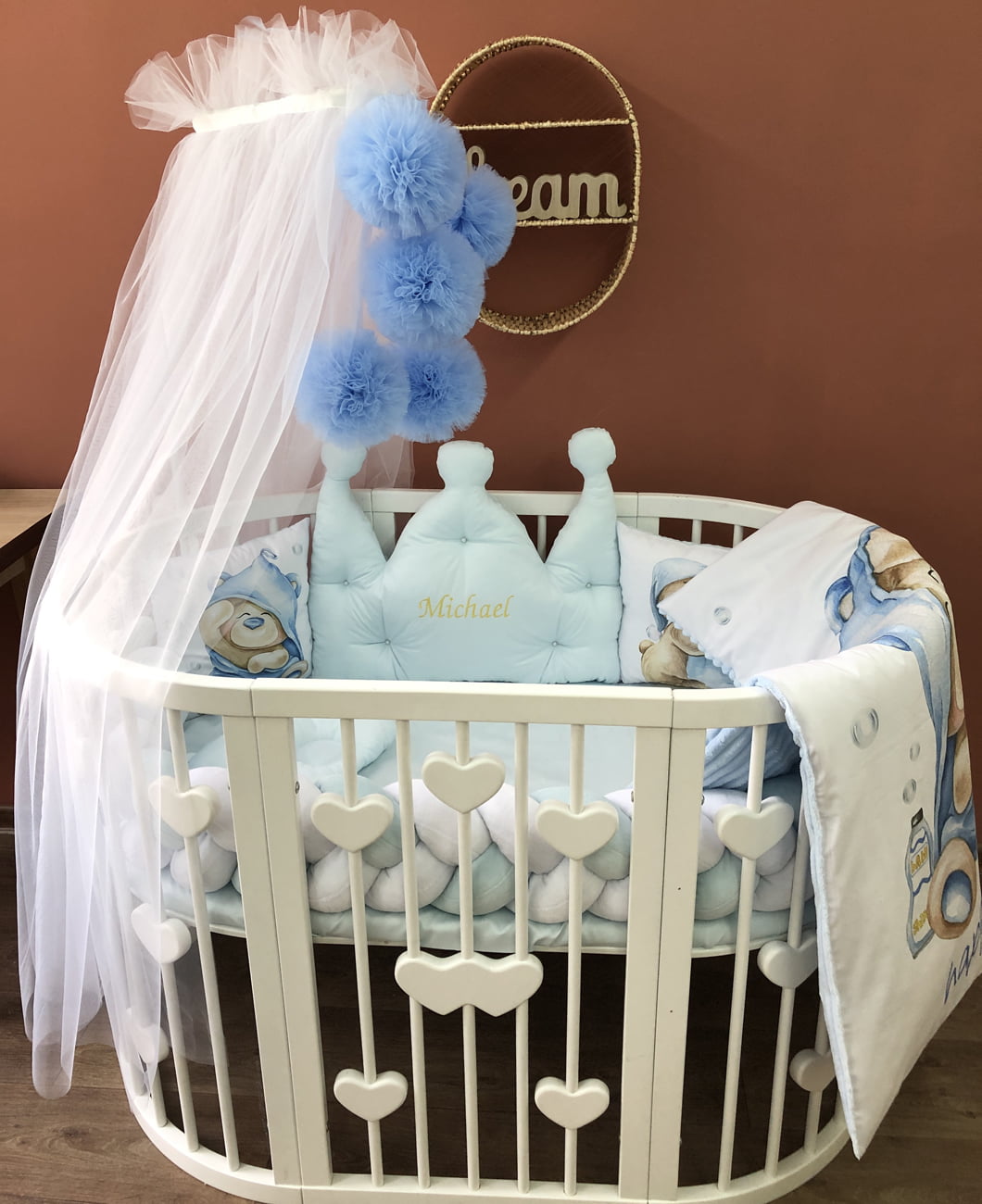 Crib set "Teddi"
