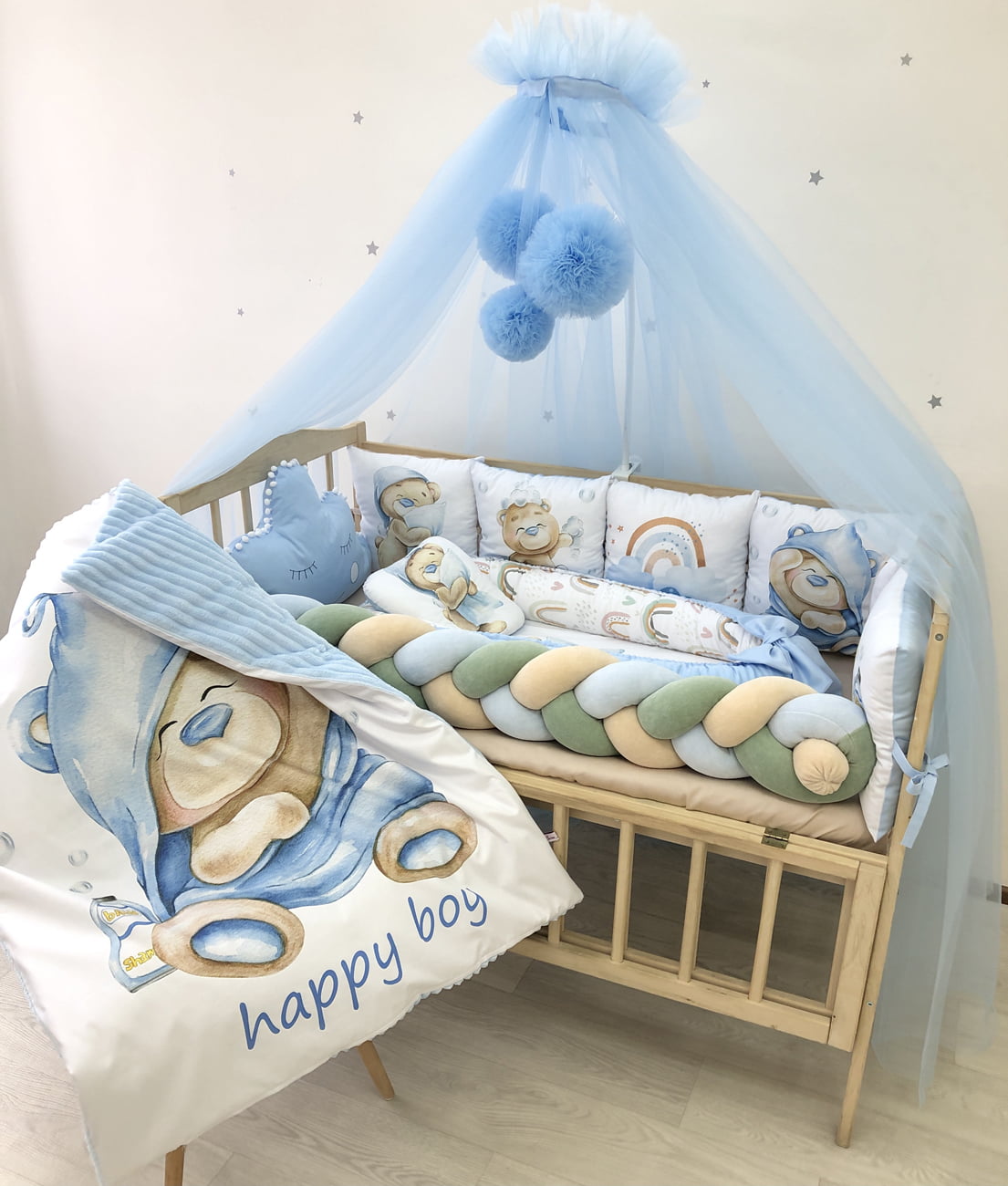 Crib set " Sweet bear "