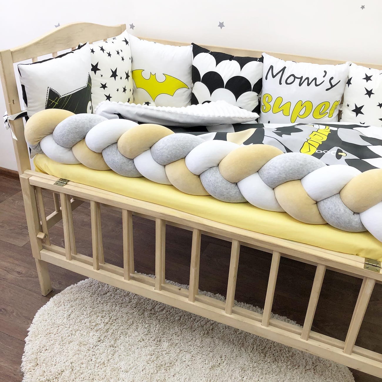 Crib set "Little Betmen"