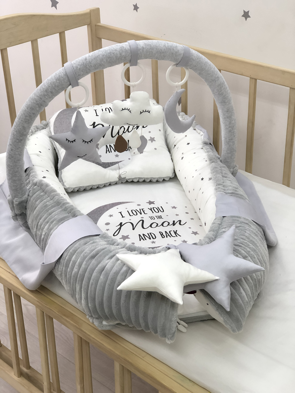 Baby nest "Grey moon"