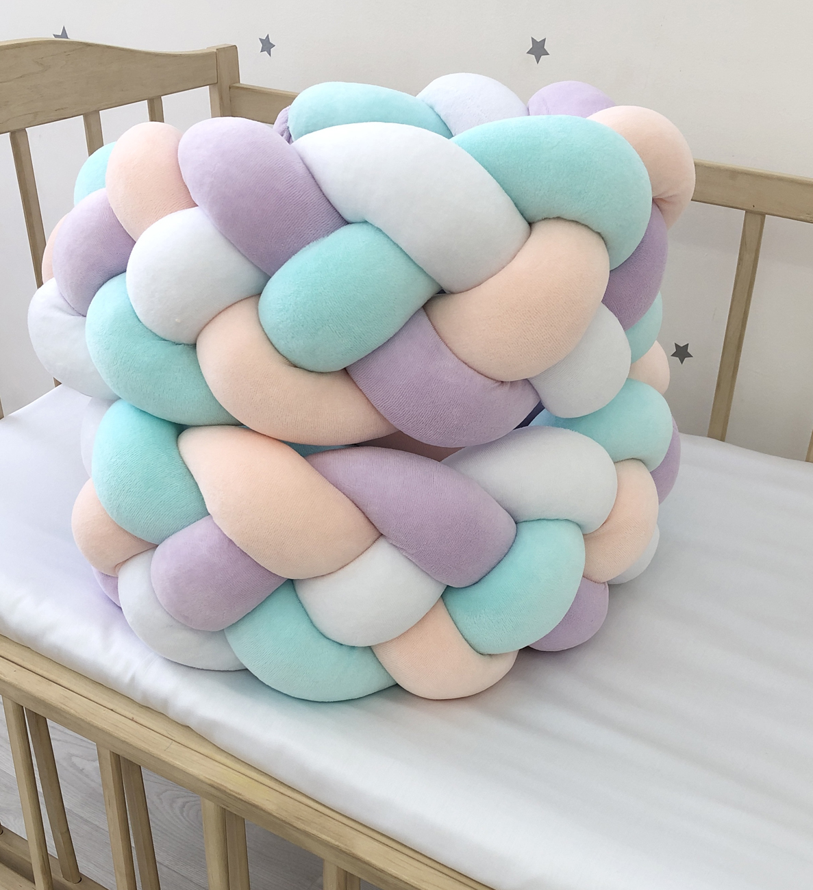 Multicolor 4-strand baby bumpers