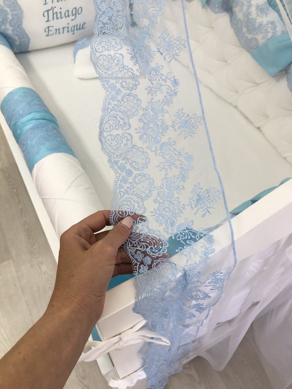 Crib set "Azure Royal Dream"