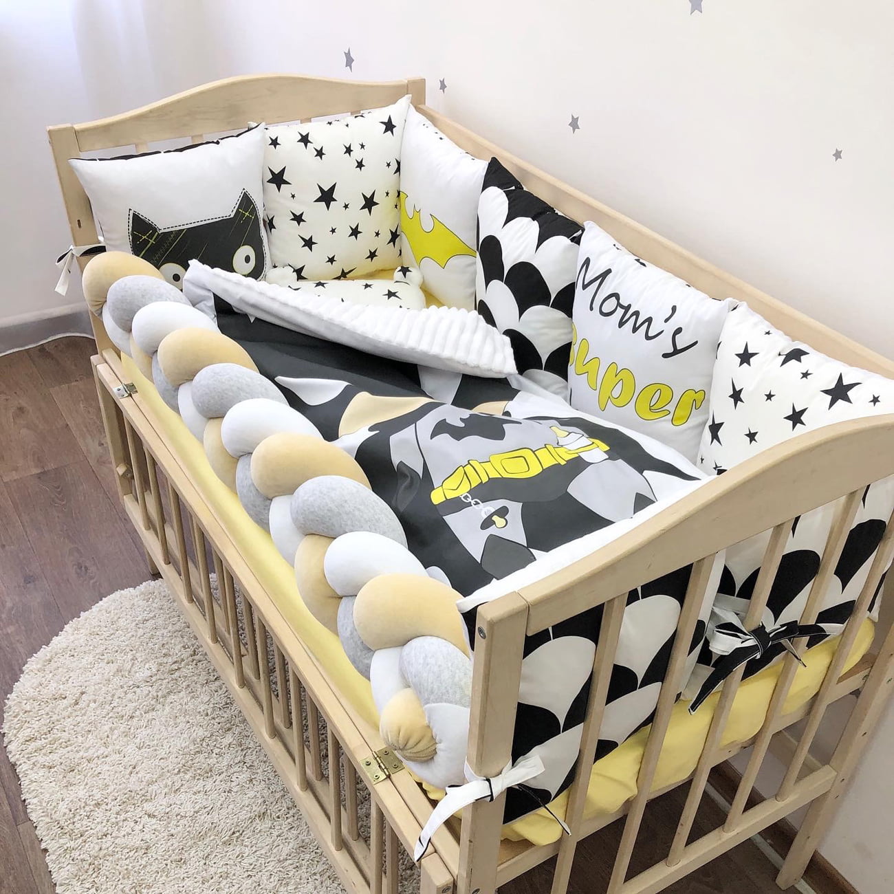 Crib set "Little Betmen"