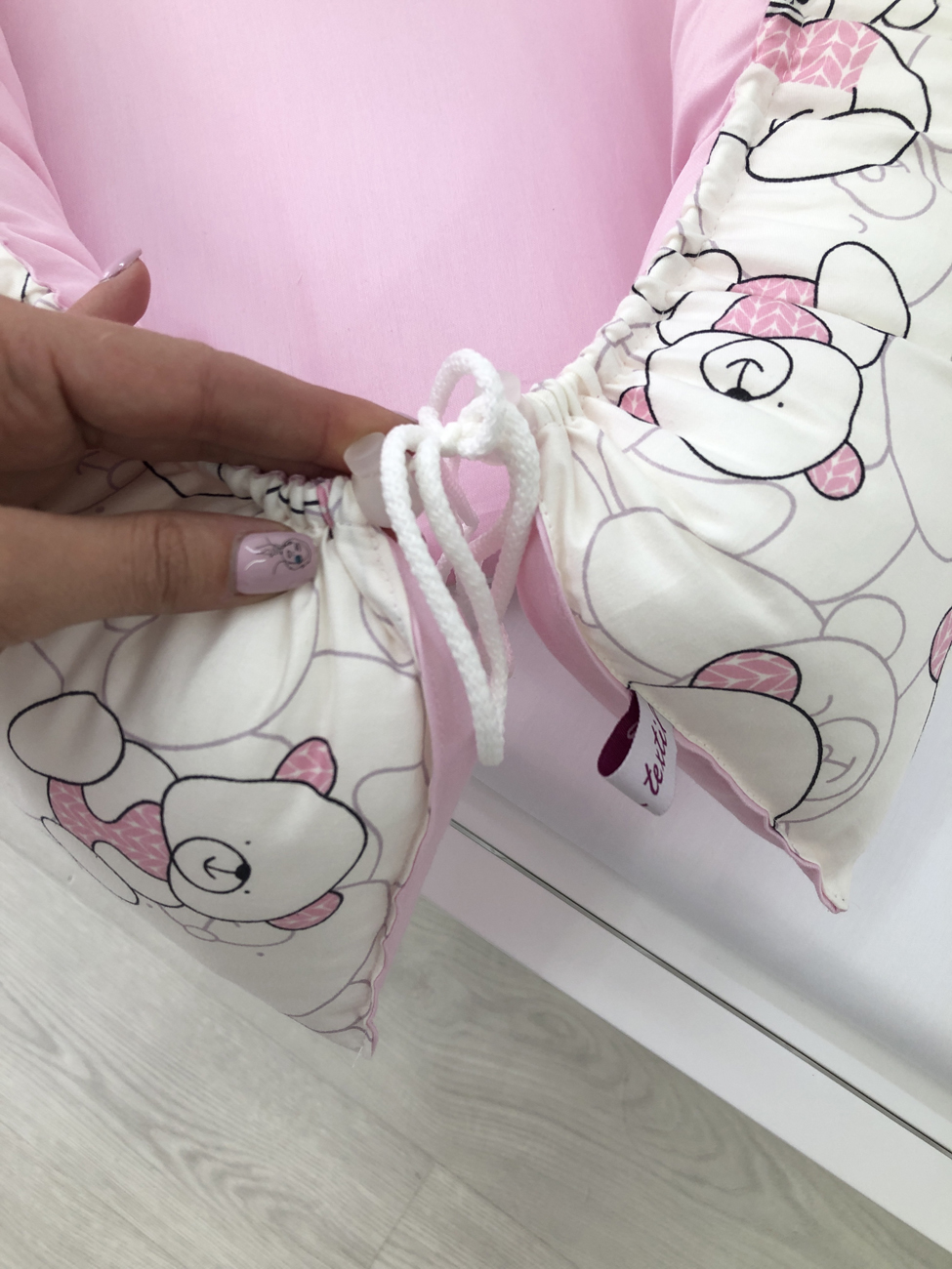 Baby nest "Pink Teddi"