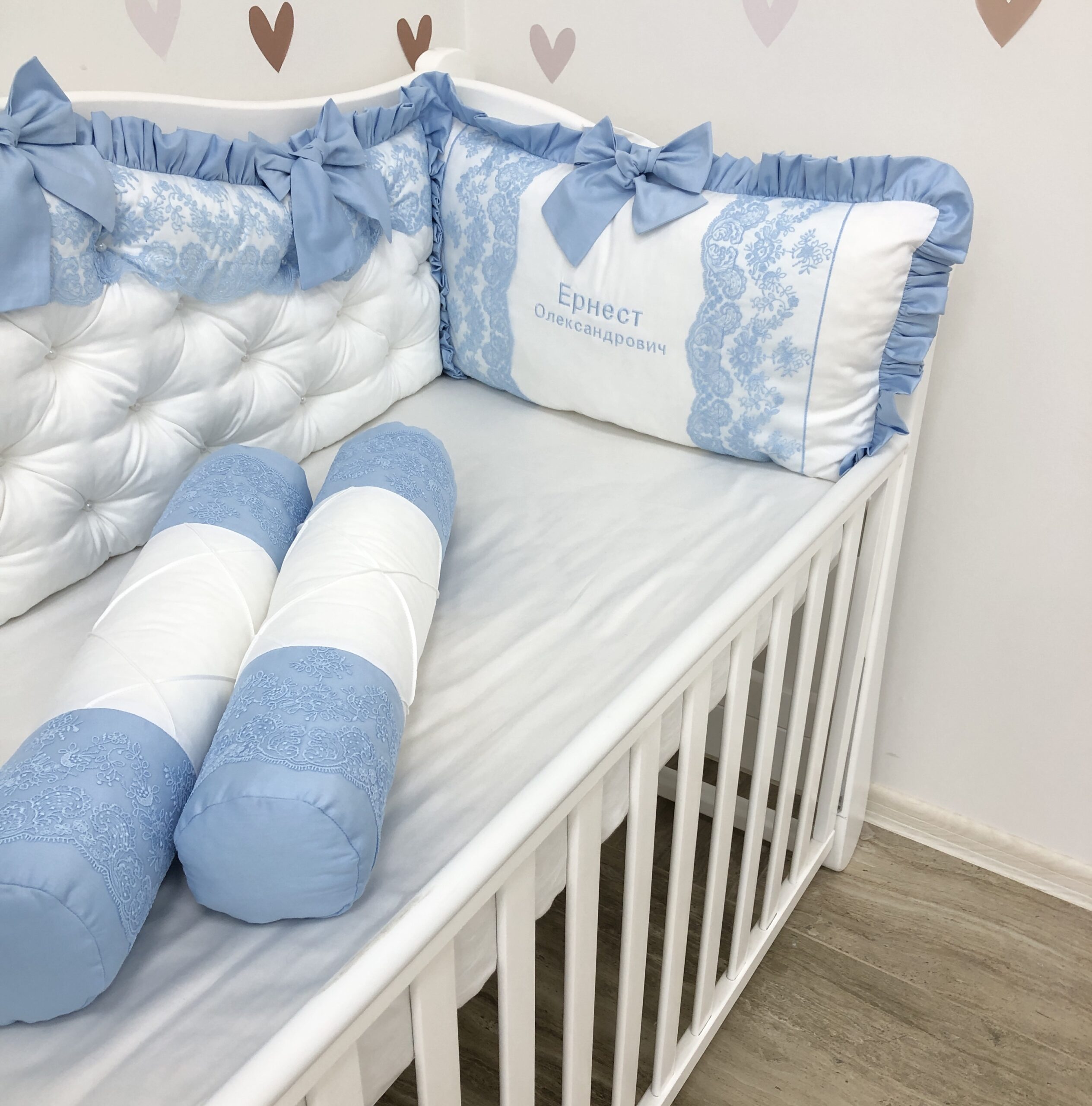 Luxury Personalized crib Bumper "Little Prince"