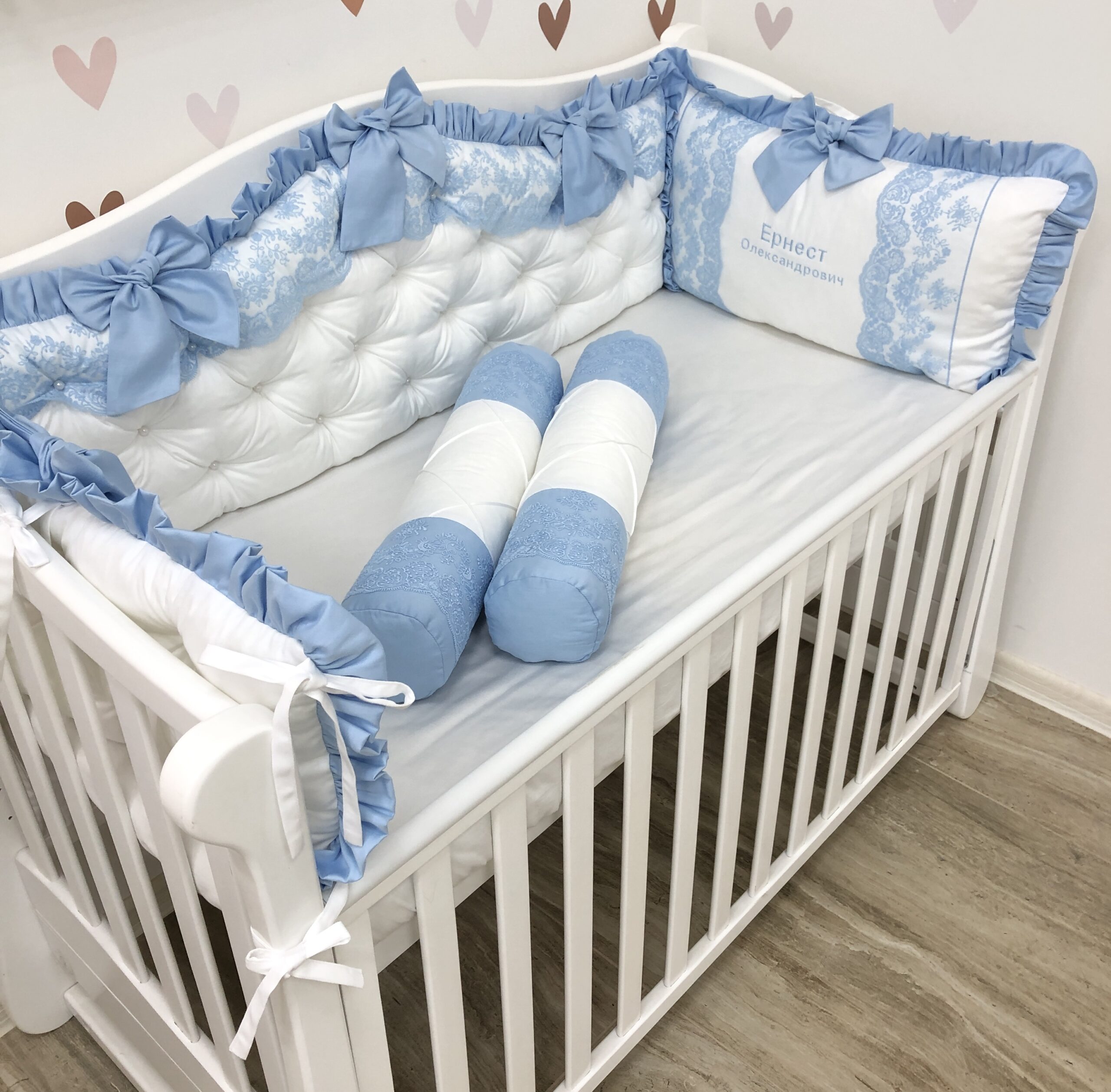 Luxury Personalized crib Bumper "Little Prince"