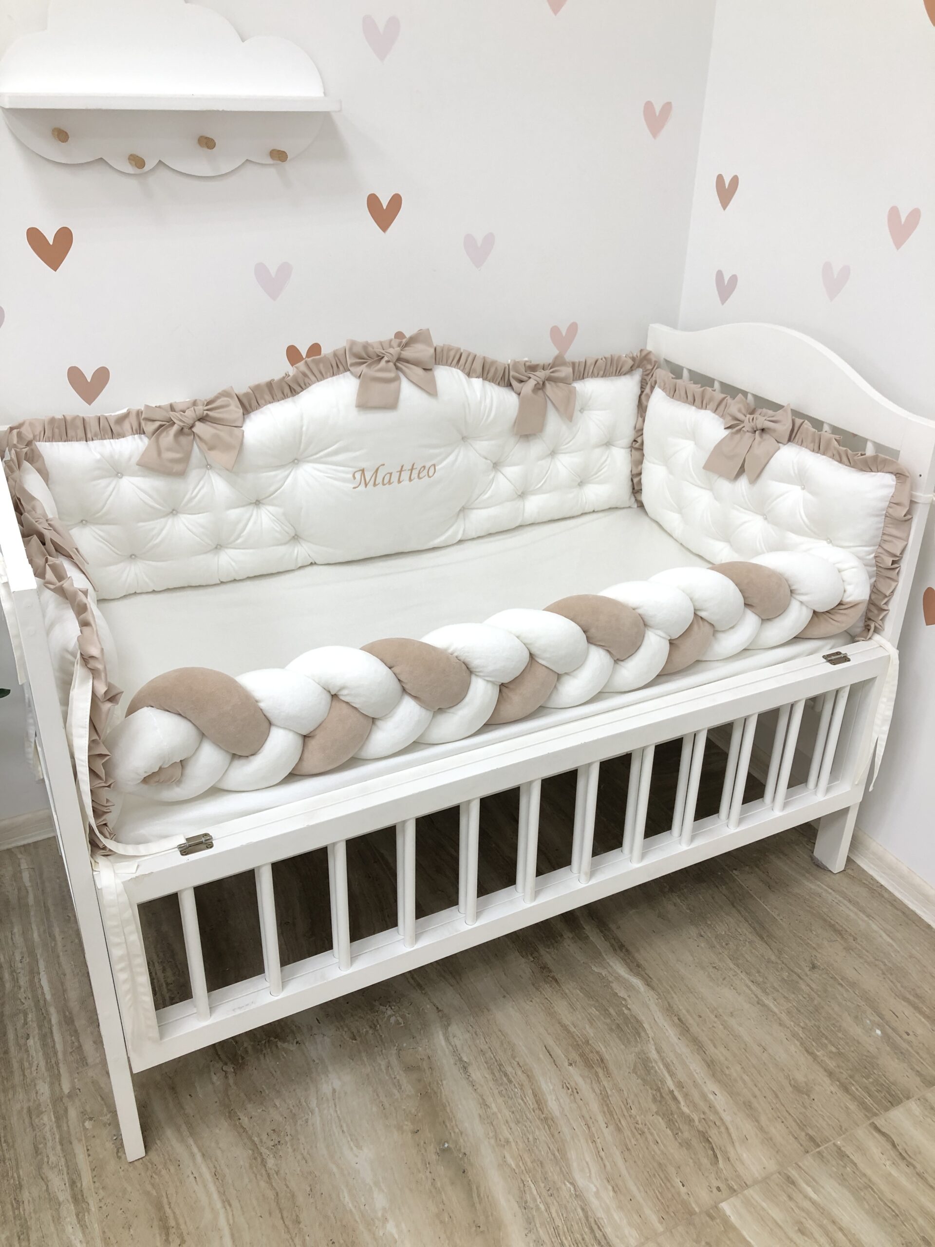 Luxury Personalized Crib Bumper "Prince"
