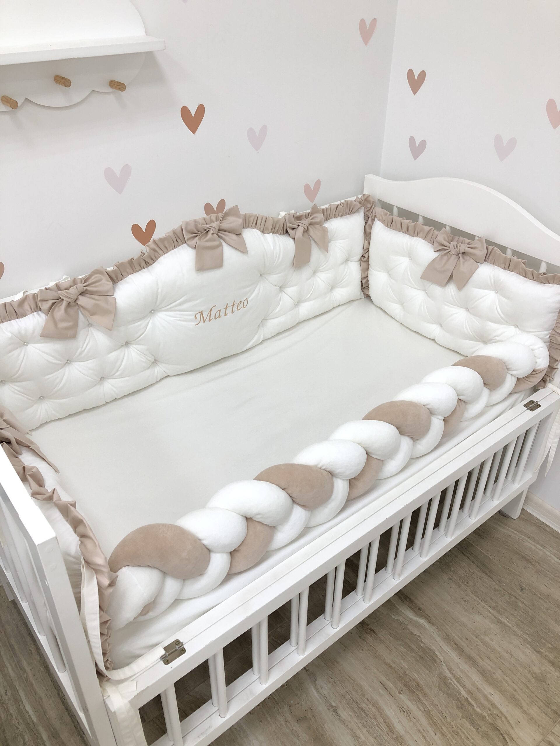 Luxury Personalized Crib Bumper "Prince"