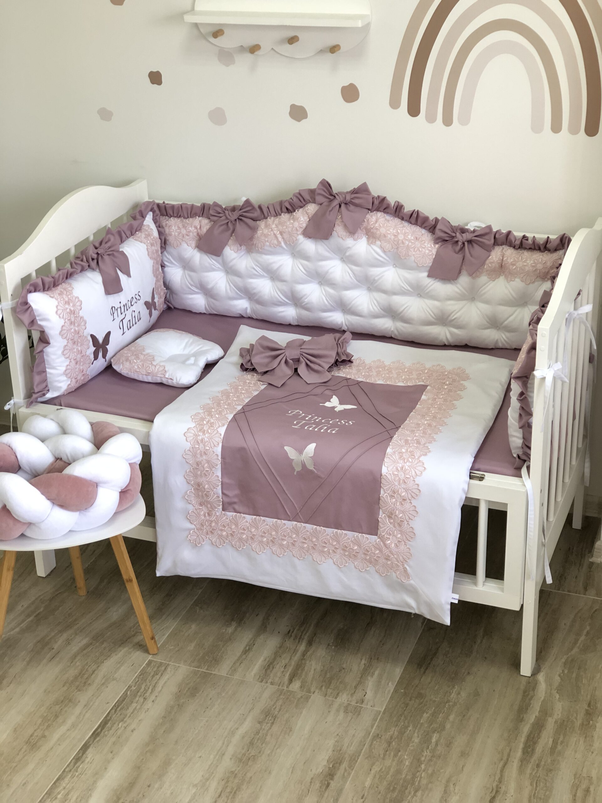 Crib Bedding Set "Lilac Royal"