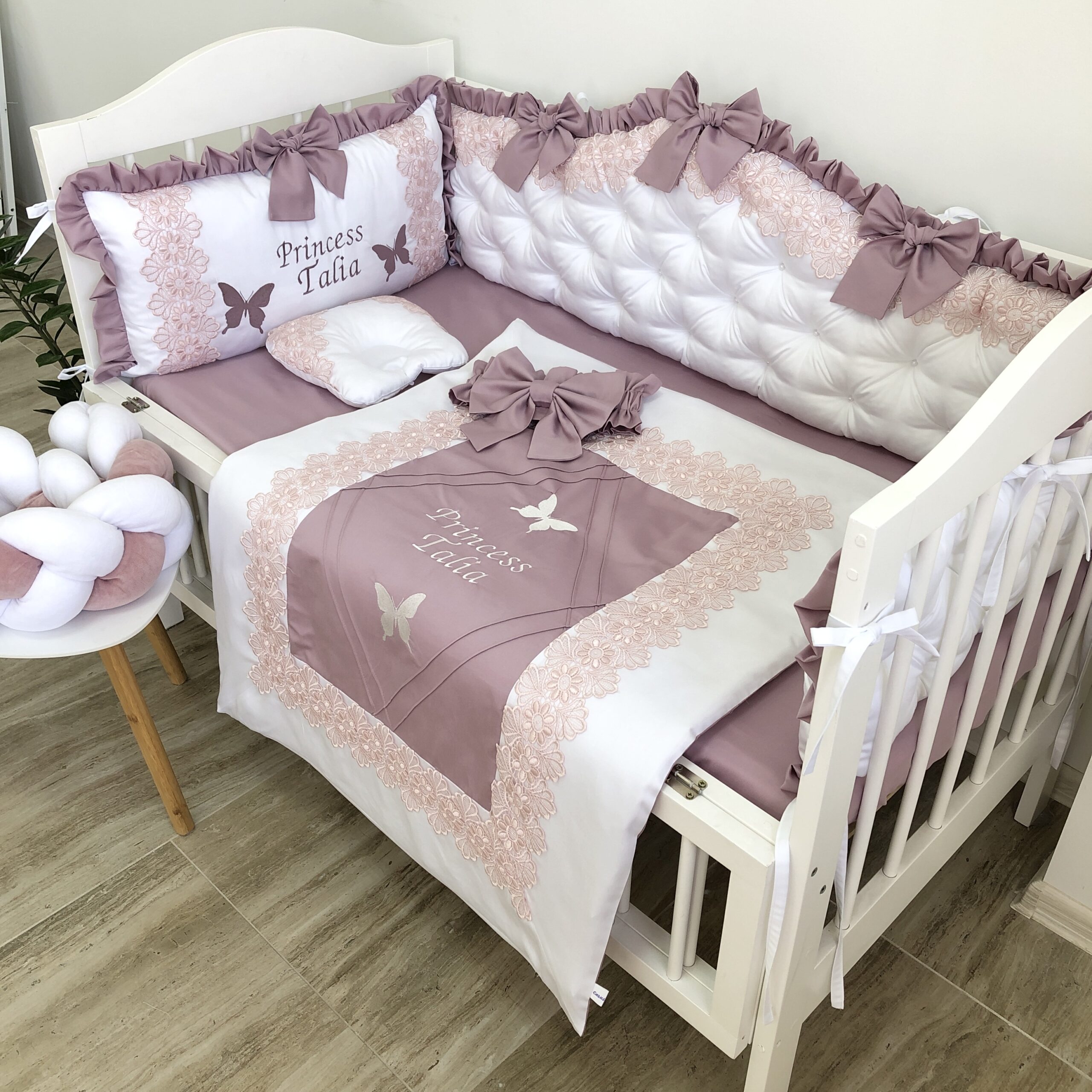 Crib Bedding Set "Lilac Royal"