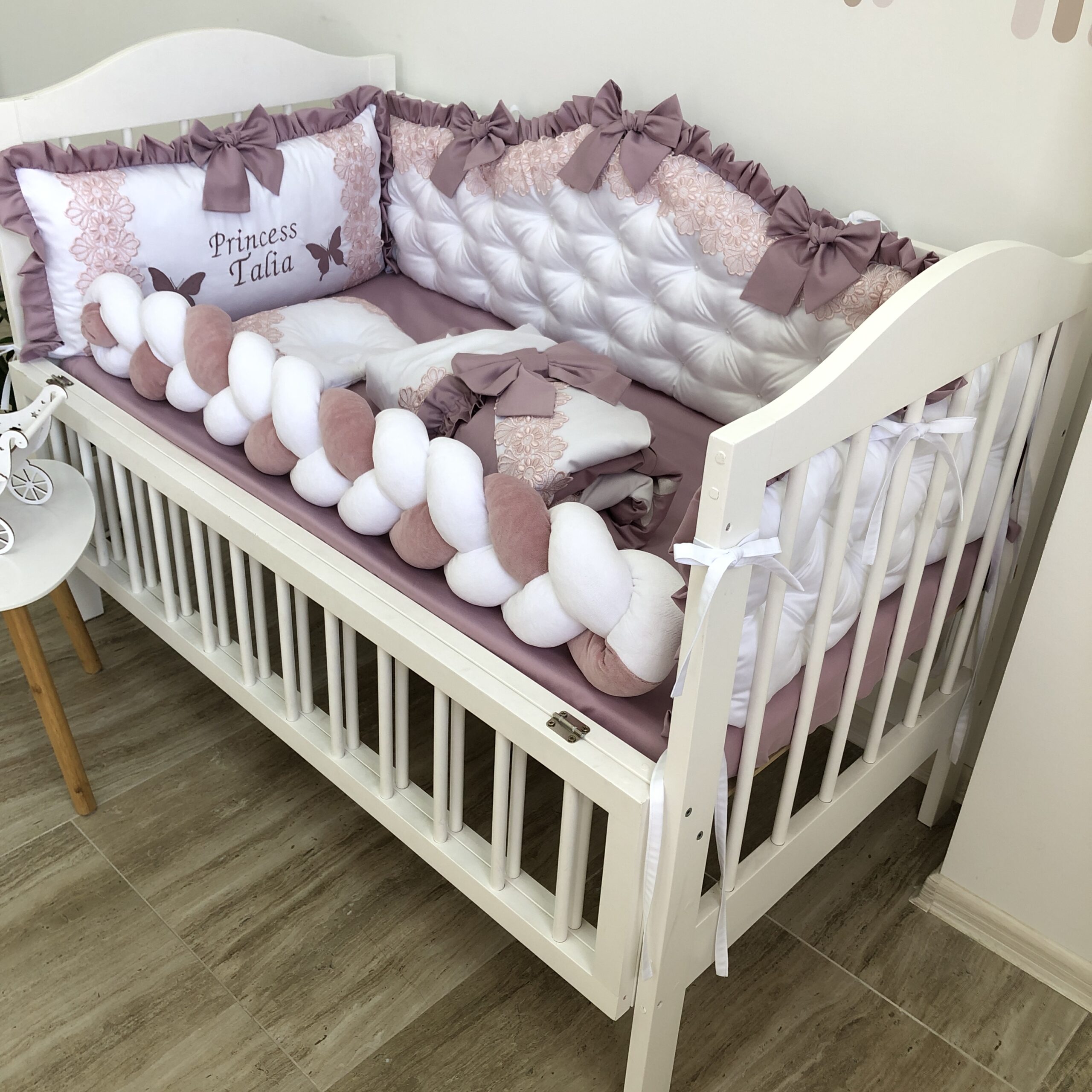 Crib Bedding Set "Lilac Royal"